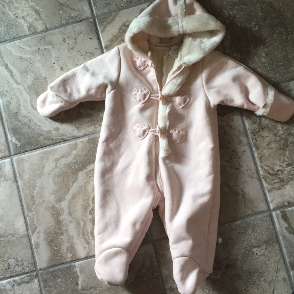 Suede body suit for baby